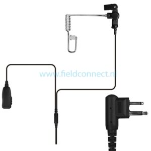Incotech ACH2042-M1A 2-Draads Headset met beveiligingsoortje voor XT420