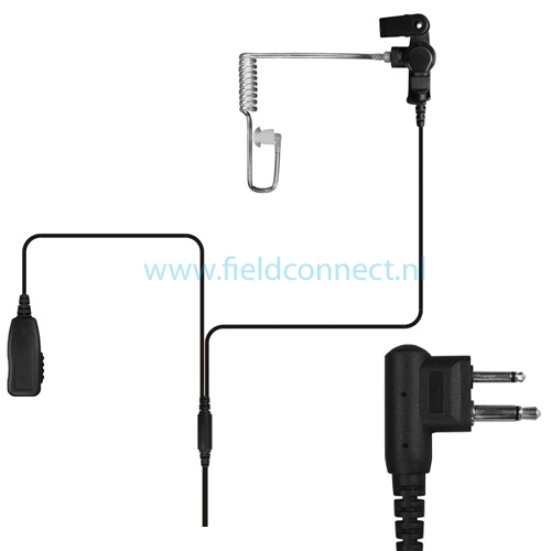 Incotech ACH2042-M1A 2-Draads Headset met beveiligingsoortje voor XT420