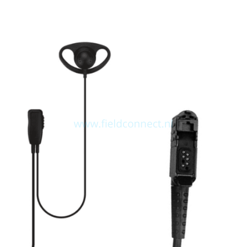 Incotech DCH1040-M12 D-vorm oortje voor DP2400e