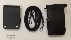 TASLTF1000 Hard lederen draagtas met swivel en nylon schouderriem