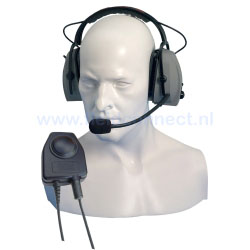 Entel CHP750D geluidbeschermende headset met hoofdbeugel