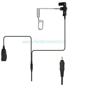 Incotech ACH2042-M11 - Voordelige 2-draads headset met audiotube oortje voor SL- & TLK-serie