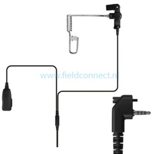 Incotech ACH2042Y2 2-Draads beveiligingsset met acoustic tube met Vertex enkel-pin connector met sch