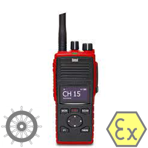 Entel DT844FF Maritieme VHF Fire Fighter marifoon, IIB ATEX & MED MED 05.20 (Wheel Mark) gekeurd