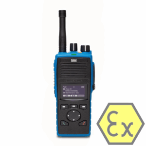 Entel DT825/DT885/DT885M analoge (FM)/digitale (DMR) portofoon met OLED display, IIB IECEx-gekeurd