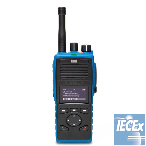 Entel DT525/DT585/DT585M analoge (FM)/digitale (DMR) portofoon met OLED display, IIB IECEx-gekeurd