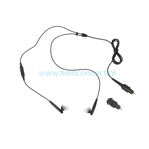 Motorola NNTN8747 Wireless Overt Audio Kit for Fast PTT (Black)