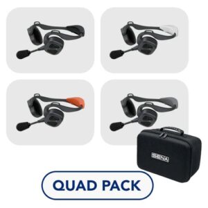 Sena Marine NAUTITALK Bosun full-duplex communicatie headset – Set van 4 stuks met softbox