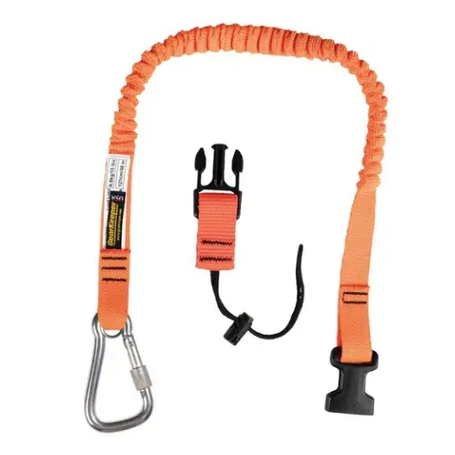 Gear Keeper TL1-3022 Oranje Portofoonkoord met Karabijnhaak
